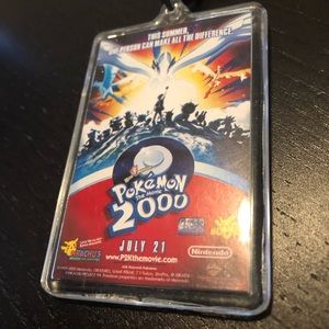 Rare Pokémon 2000 movie keychain